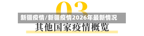 新疆疫情/新疆疫情2026年最新情况-第2张图片
