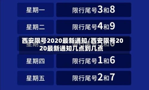 西安限号2020最新通知/西安限号2020最新通知几点到几点