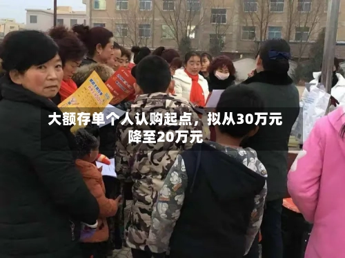 大额存单个人认购起点	，拟从30万元降至20万元-第2张图片