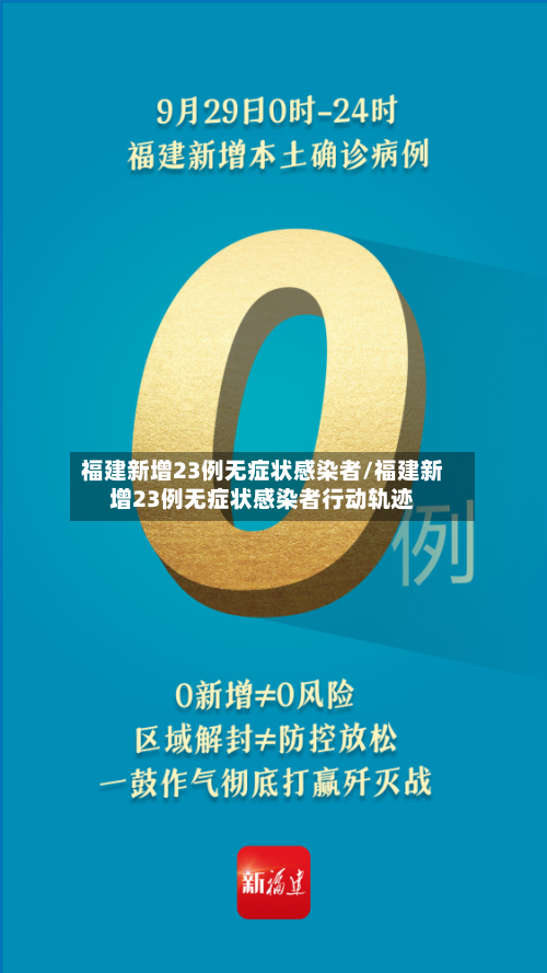 福建新增23例无症状感染者/福建新增23例无症状感染者行动轨迹
