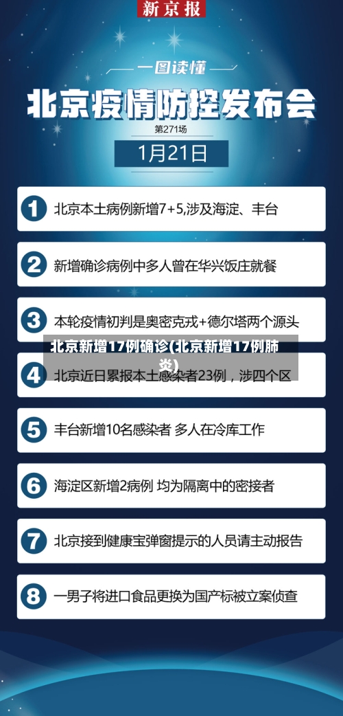 北京新增17例确诊(北京新增17例肺炎)