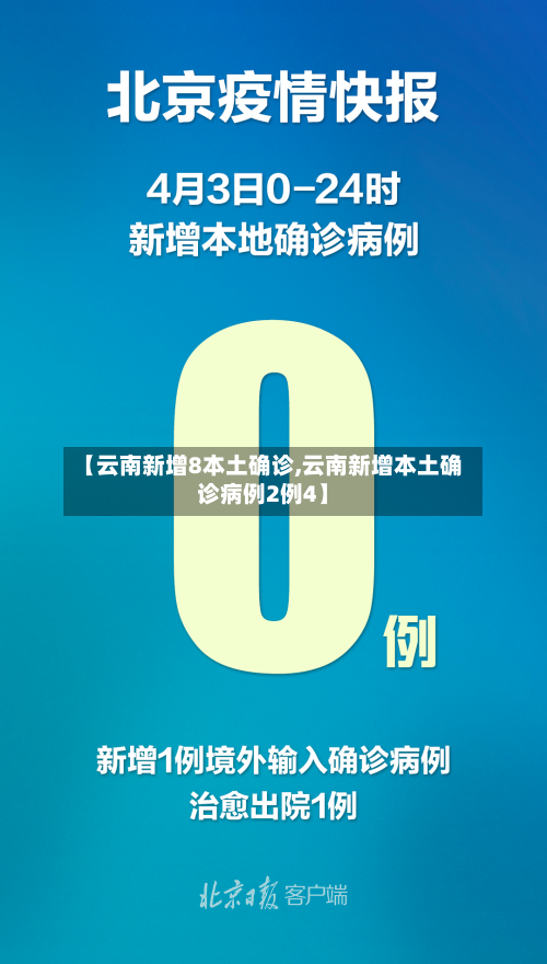 【云南新增8本土确诊,云南新增本土确诊病例2例4】