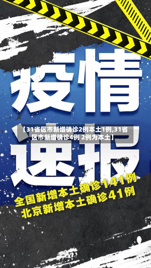 【31省区市新增确诊2例本土1例,31省区市新增确诊4例 2例为本土】-第2张图片