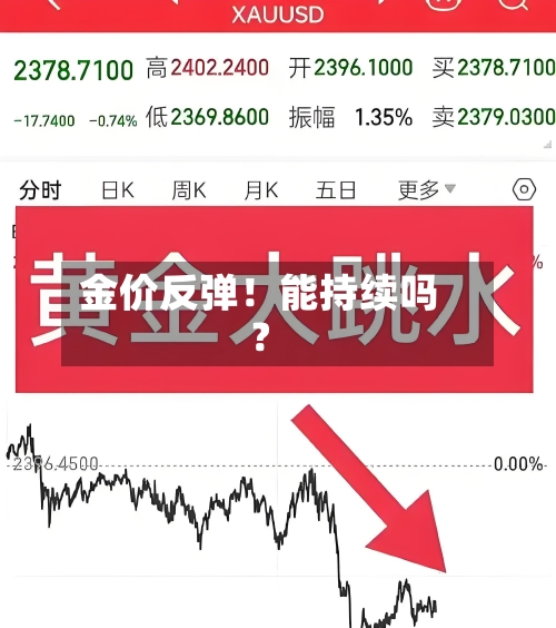 金价反弹！能持续吗？